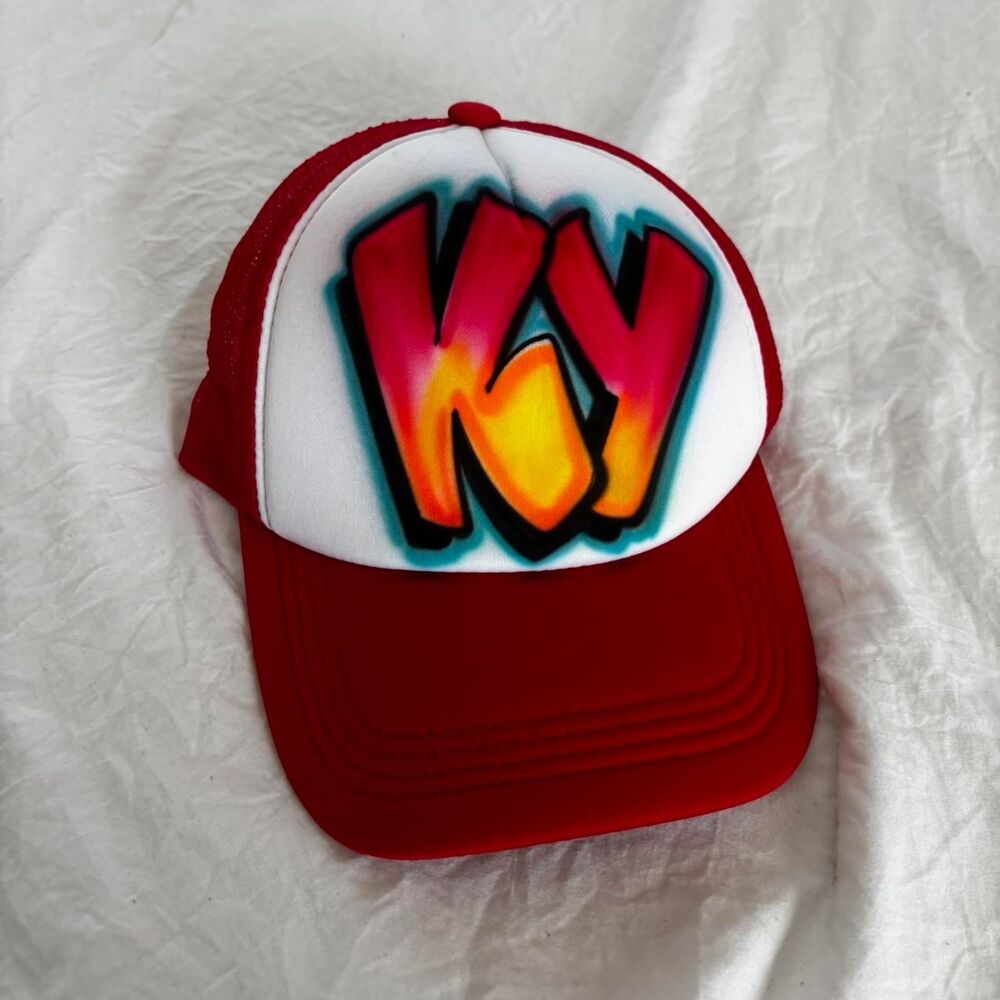 KY Kentucky Graffiti Women's Unisex Subway Surfer Men's Trucker Baseball Cap Hat